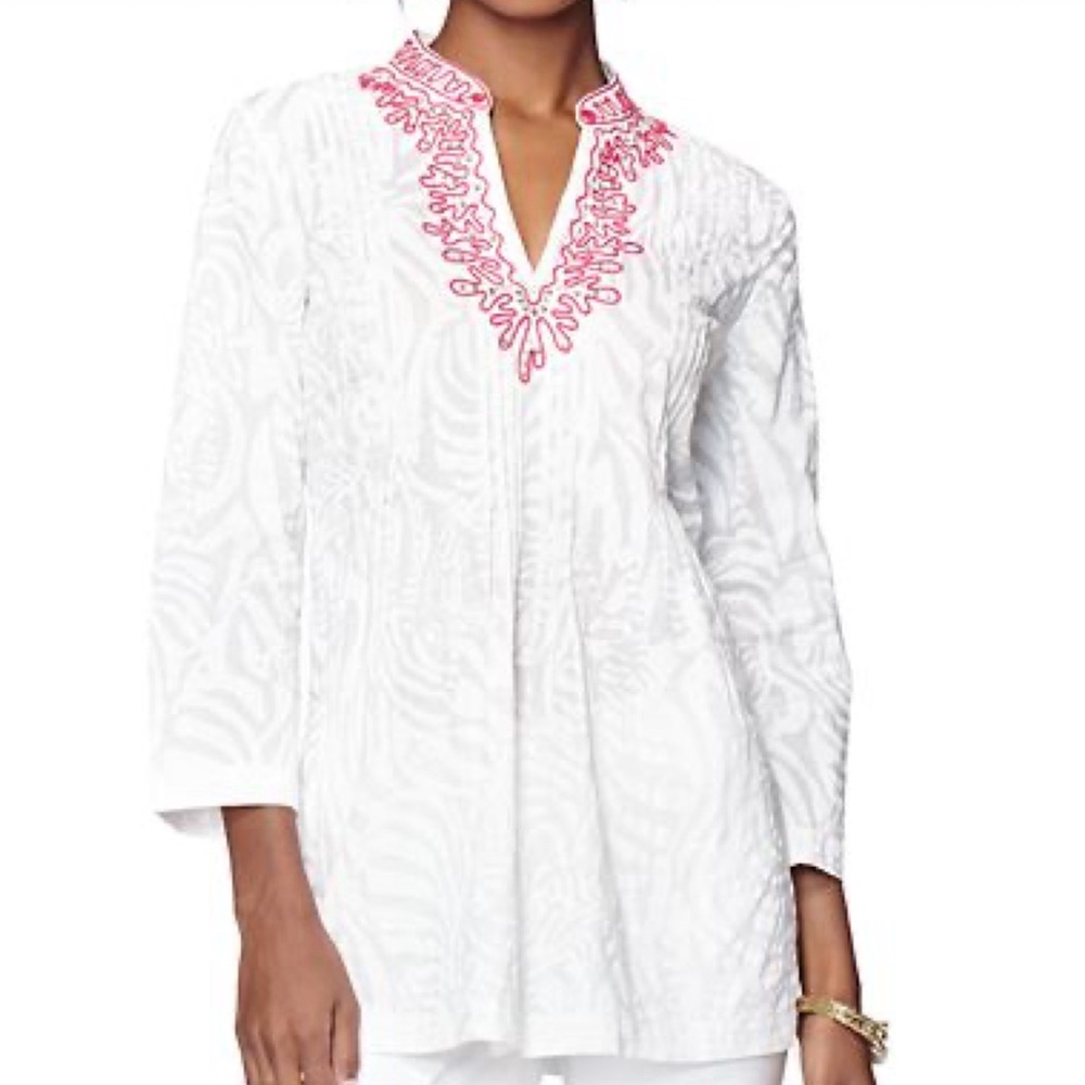 LILLY PULITZER - Sarasota Tunic Top Size Small